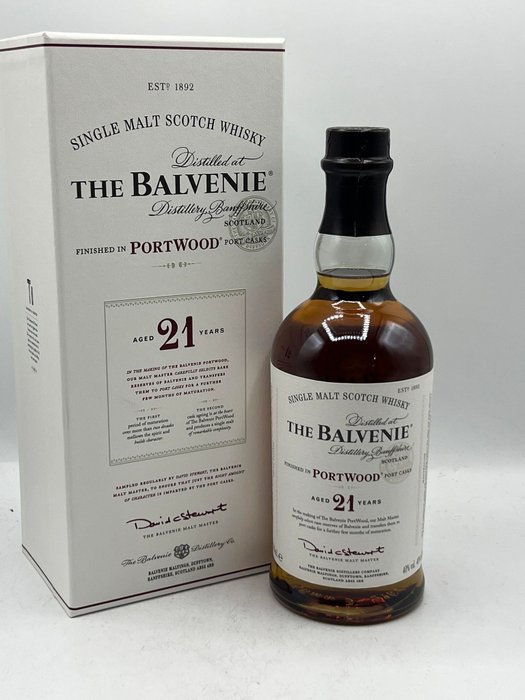 Balvenie 21 years old - PortWood - Original bottling  - 70cl
