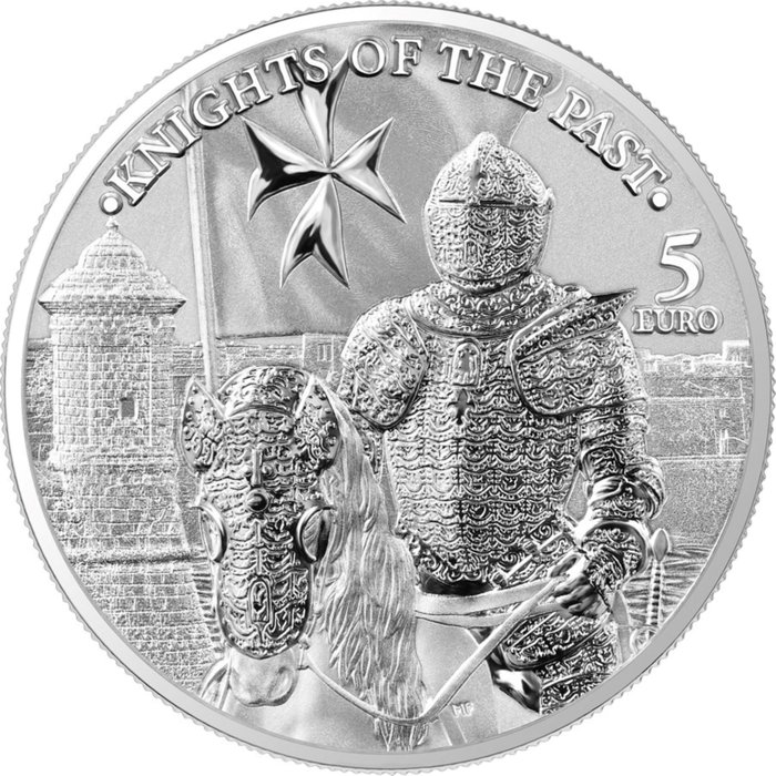 Malta. 5 Euro 2023 "Knights of the Past", 1 Oz (.999)