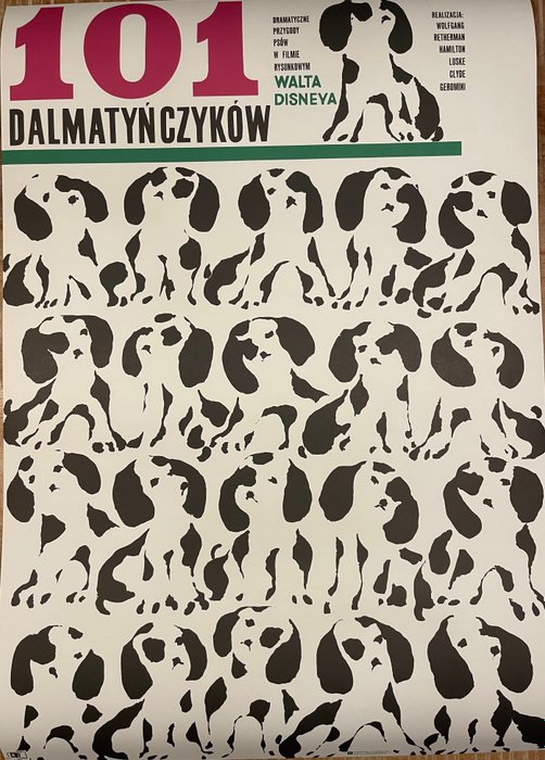 L. Baczewska - One Hundres and One Dalmatians, 1966, Poster no. 57, Official Limited Edition c.500, printed 2021