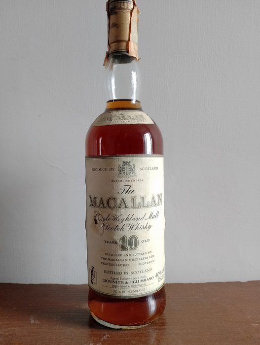 Macallan 10 years old - Original bottling - b. 1980s - 75cl