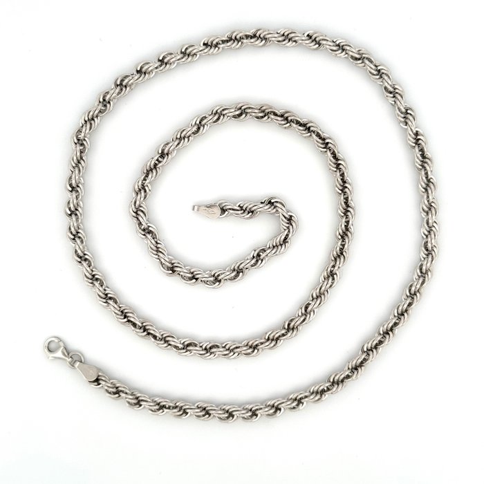 Rope Chain - 12.3 gr - 50 cm - 18 Kt - 项链 - 18K包金 白金