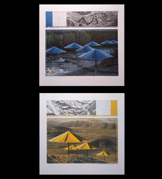 Christo (1935-2020) (after) - "The Umbrellas", Project for Japan and USA - (2)