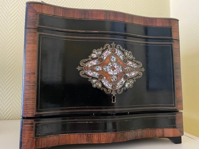 酒櫃 - 拿破崙三世風格 - 木, 珍珠母, 黃銅 - 19世紀下半葉