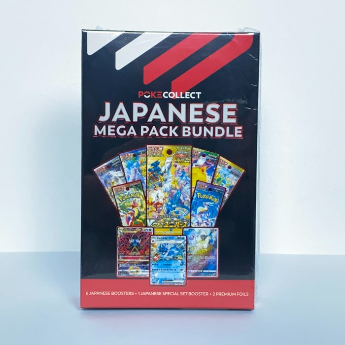 Pokecollect - Japanese Mega Pack Bundle - 6 Pokemon Booster Packs / 1 Pokemon Special Set Booster Mystery box - Pokemon