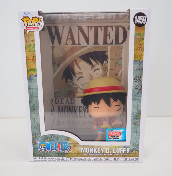 Funko - Figure - Figure Funko Pop 1459 Luffy Wanted Poster Exclu NYCC  Convention One Piece - VINYLE - Catawiki