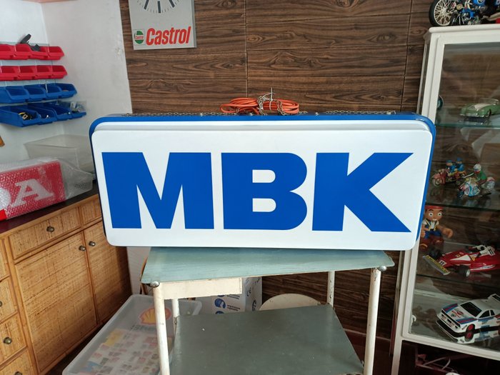 Lighted sign - Double-sided MBK (Yamaha - Booster)