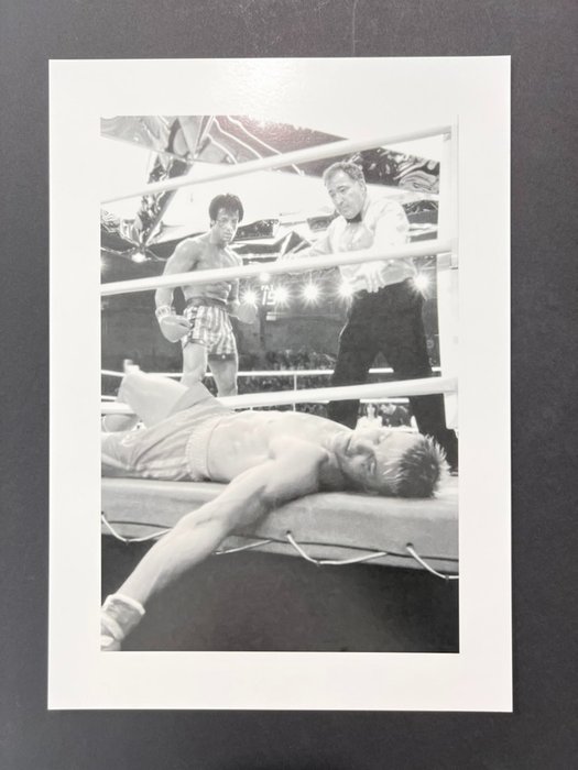 Sylvester Stallone - Rocky IV - Rare - 42X30 cm - Never Open or Exposed - Collector - Gallery Stamp