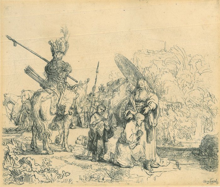 Rembrandt Harmensz. Van Rijn (1606-1669) - De doop van de kamerling