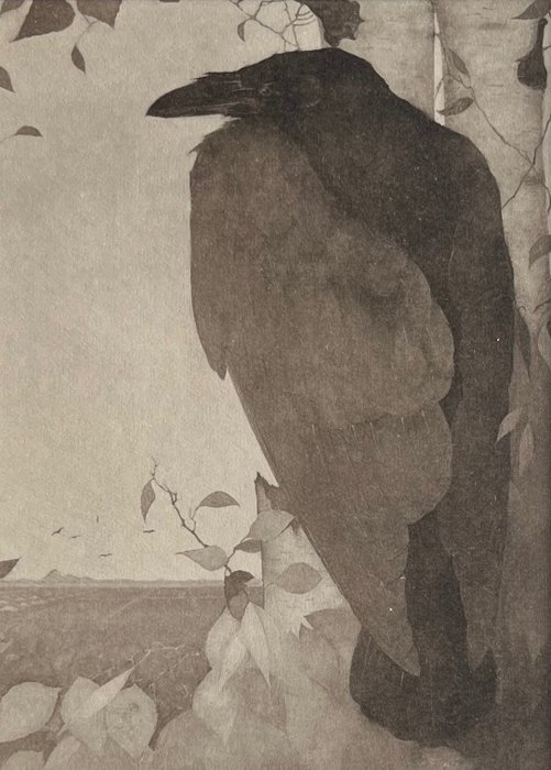 Jan Mankes (1889- 1920), after - Raaf op berkeboom