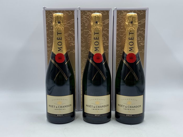Moêt & Chandon Impérial - Champagne Brut - 3 Flaskor (0,75L)
