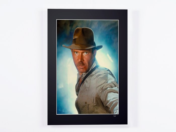 Harrison Ford - The Temple of Doom (1984) - Fine Art Photography - Luxury Wooden Framed 70X50 cm - Limited Edition Nr 02 of 30 - Serial ID 16790 - Original Certificate (COA), Hologram Logo Editor and QR Code