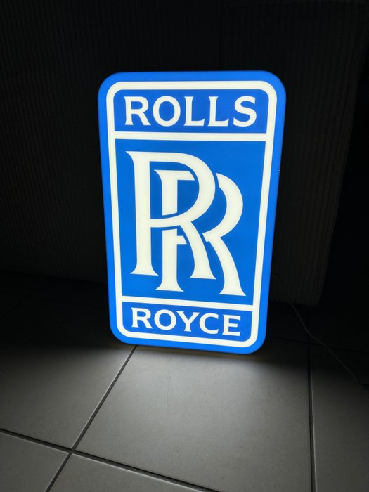 Rolls Royce - Insegna luminosa - Metallo