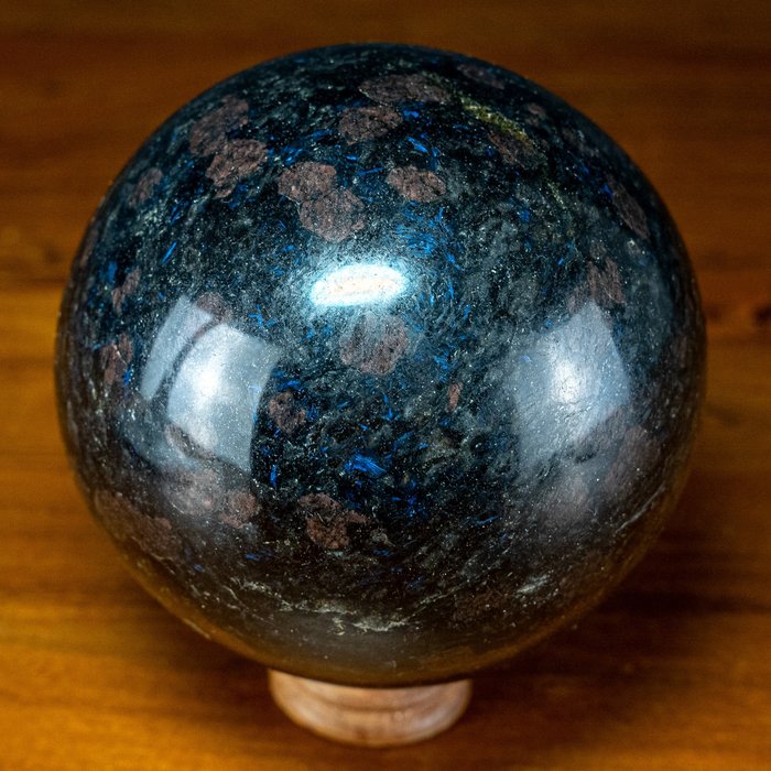 **NEW FIND** Rare Arfvedsonite, Tourmaline & Garnet Sphere- 3070.66 g
