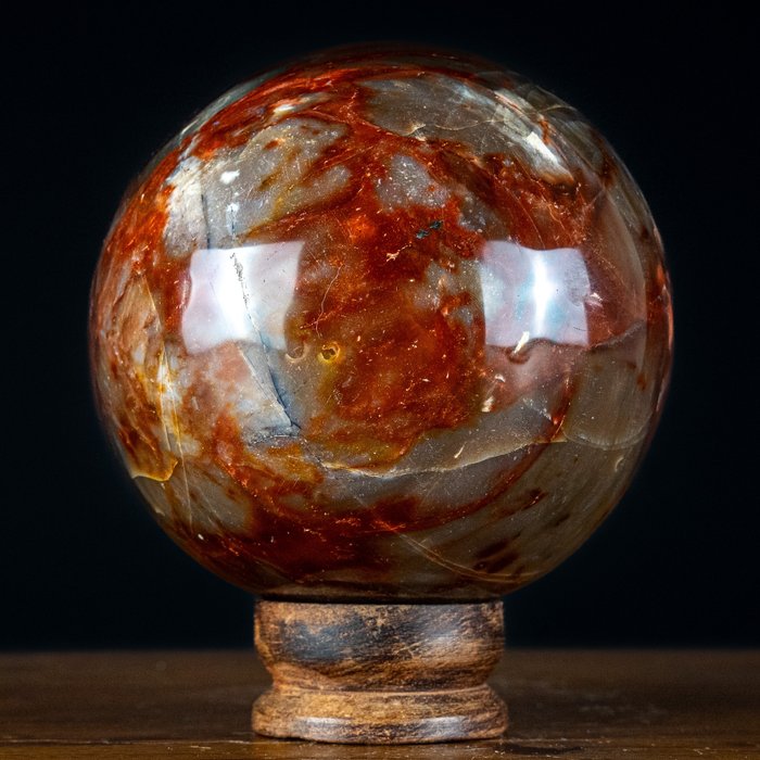 美麗的天然瑪瑙 球體，巴西 - 高度: 136.77 mm- 6422.23 g