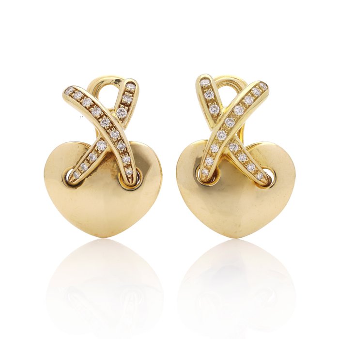 Chaumet - Boucles d'oreilles - 18 carats Or jaune Diamant 
