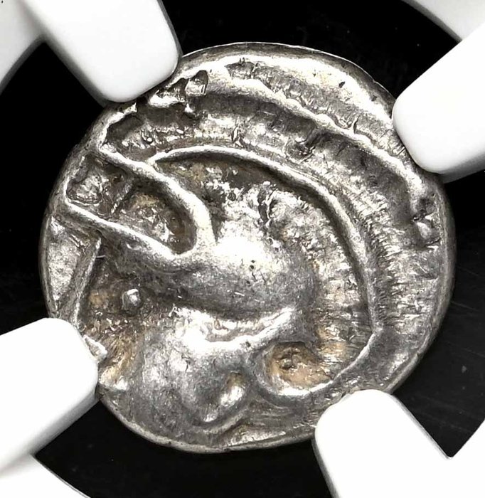Celtas, Aedui. AR Quinarius,  mid 1st Century B.C. NGC Choice VF