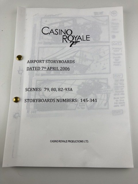 James Bond 007: Casino Royale - Daniel Craig - Casino Royale Productions Ltd. - 58 pages with storyboards