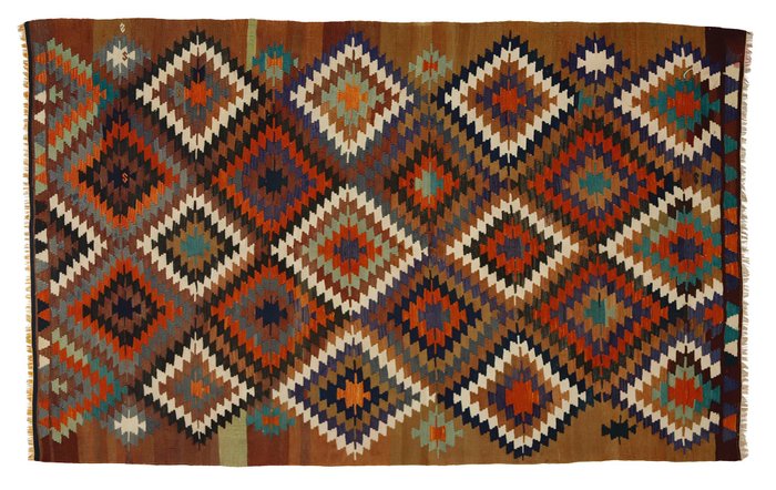 Usak - 凯利姆平织地毯 - 253 cm - 155 cm