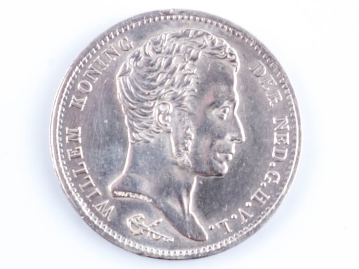Niederlande. Willem I (1813-1840). 1 Gulden 1828 topexemplaar