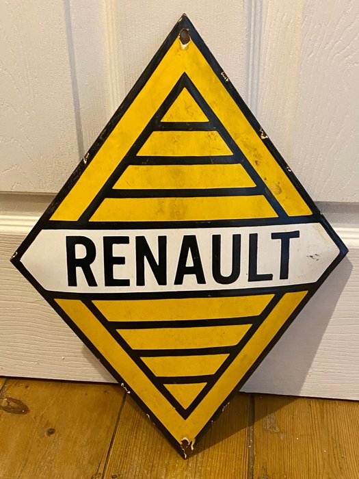 Renault Dealership Advertising - Εμαγιέ πινακίδα (1) - Σμάλτο
