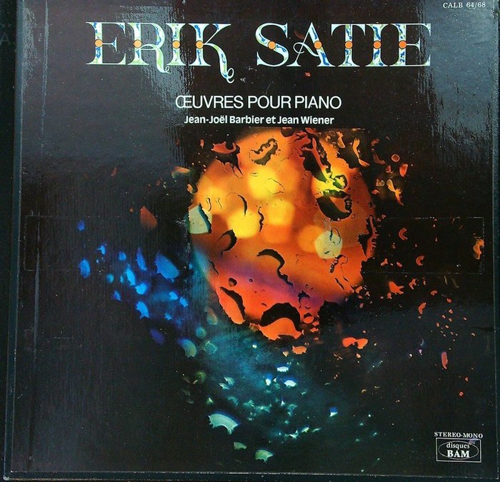 Erik Satie (Modern Classical) - L'Œuvre Pour Piano (5LP Box-set) performed by Jean-Joël Barbier Et Jean Wiener - LP-bokssæt - Genudgivelse - 1979