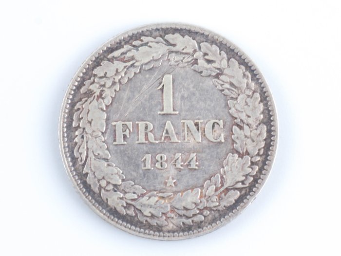 Belgium. Leopold I (1831-1865). 1 Franc 1844