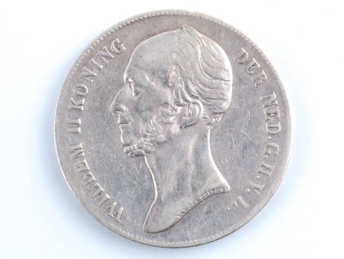 Niederlande. Willem II (1840-1849). 2 1/2 Gulden 1842