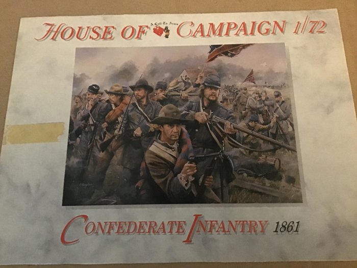 House of Campaign - Spielzeugsoldat Confederatie Infantry 1861 - 1980-1990 - Vereinigtes Königreich