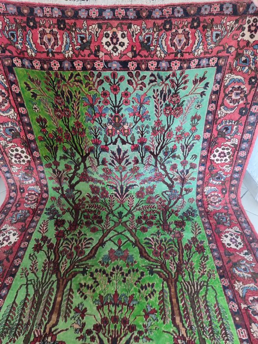Gamla persiska Isfahan - Matta - 218 cm - 150 cm