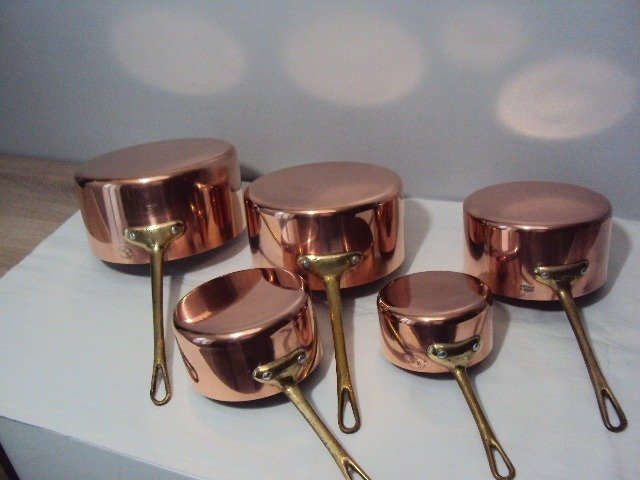 有柄小平底锅 (5) -  福科尼铜 - 铜, 黄铜