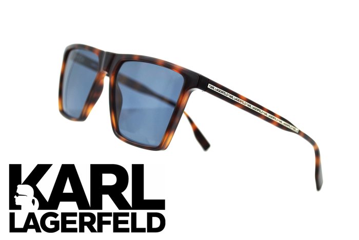 Karl Lagerfeld - KL6060S 215  - Exclusive Rectangular Design - Blue Lenses - *New* - Ochelari de soare