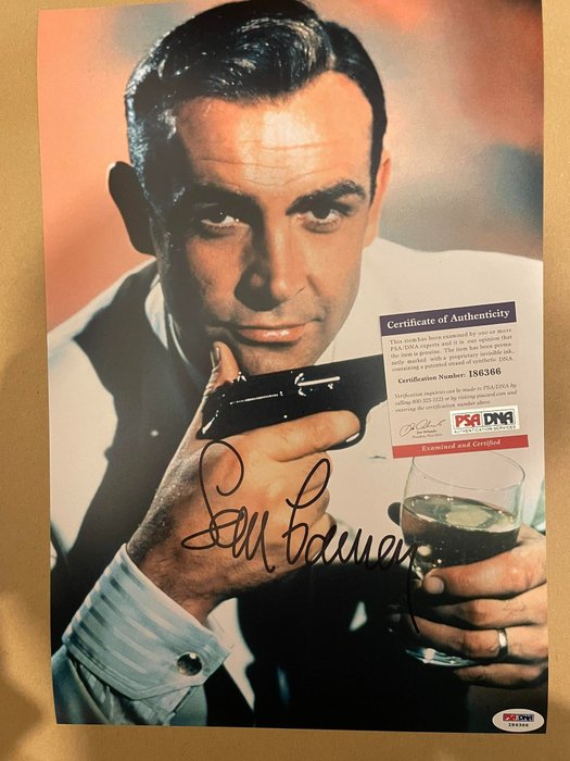 James Bond 007: Goldfinger - Signed by Sean Connery - with PSA/DNA Certificate - Autograph, photo - No reserve!