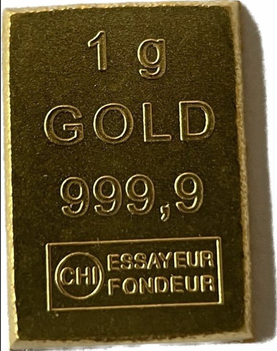 1 gram - Gull .999 - Valcambi  (Ingen reservasjonspris)