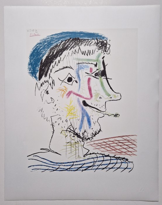 Pablo Picasso (1881-1973) - Mann mit Zigarette