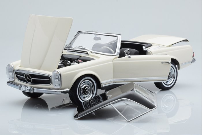 Norev 1:18 - 1 - Model cabriolet - Mercedes-Benz 230 SL 1963 - Limited Edition of 1000 pcs. - Diecast model with 4 openings
