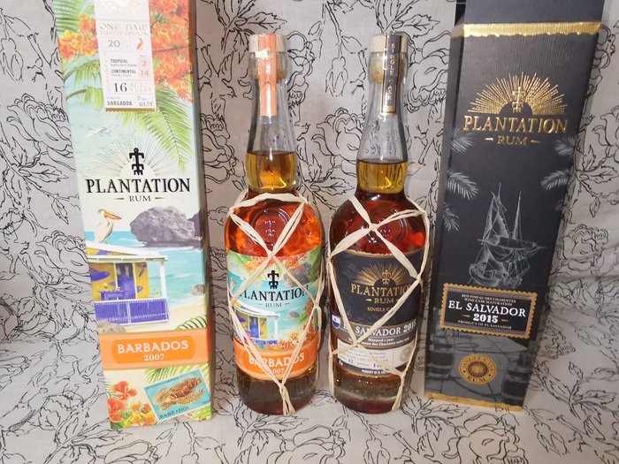 Plantation - Barbados 2007 + El Salvador 2015  - b. 2023 - 70cl - 2 bouteilles