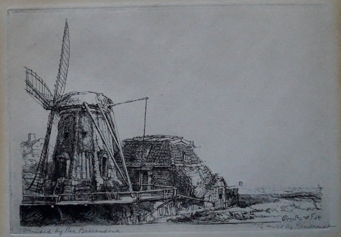 Rembrandt Van Rijn ( 1606-1669) after - The Windmill