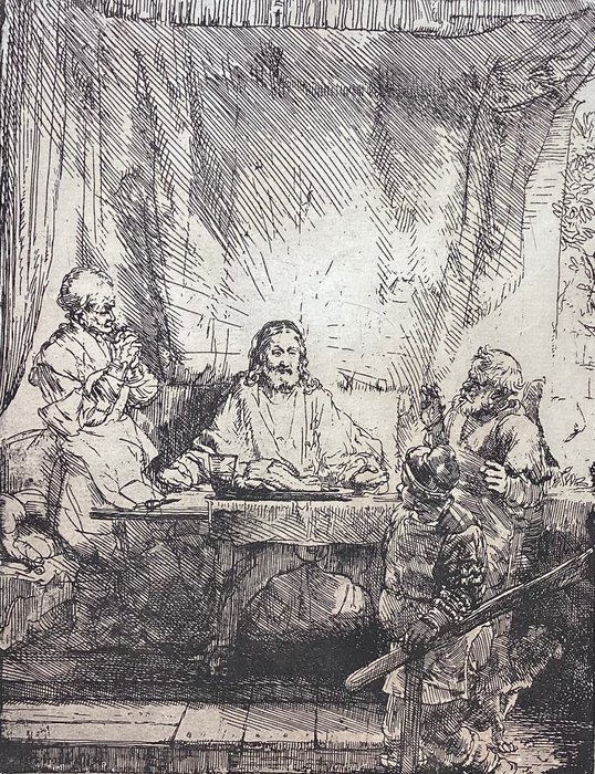 Rembrandt Harmensz van Rijn (1606-1669), after - Cristo in Emmaus
