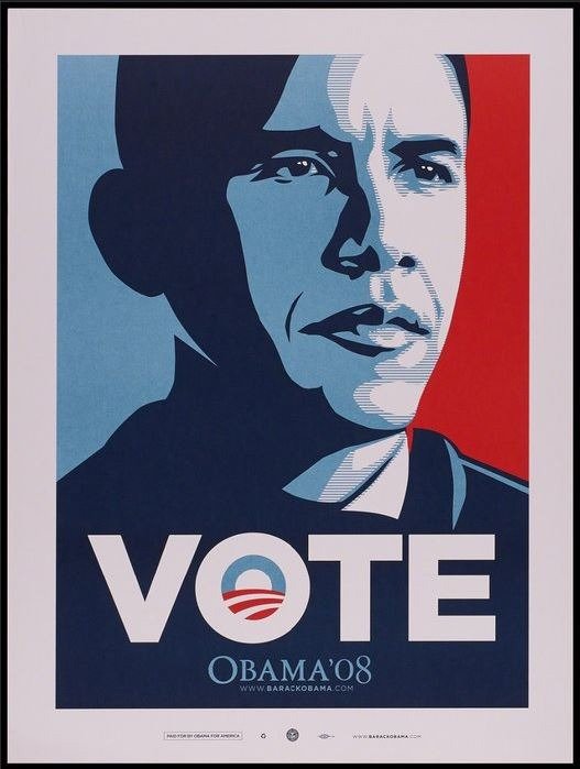 Shepard Fairey (OBEY) - Obama Vote 2008