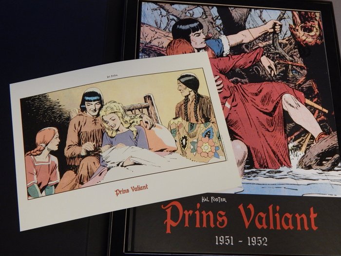Prins Valiant album 8 - 1951-1952 - Silvester uitgaven integraal Case-editie - luxe hc op groot formaat in Case + prent - oplage 100 - 1 x keményfedeles - 2010
