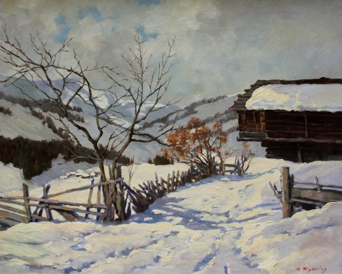Max Pistorius (1894-1960) - Winter in Austrian Alps