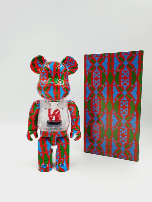 Robert Indiana x Medicom Toy - Be@rbrick Robert Indiana "Love" 400%  Bearbrick 2023