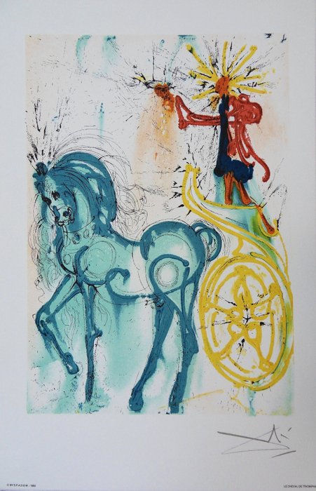 Salvador Dali (1904-1989) - Le cheval de triomphe