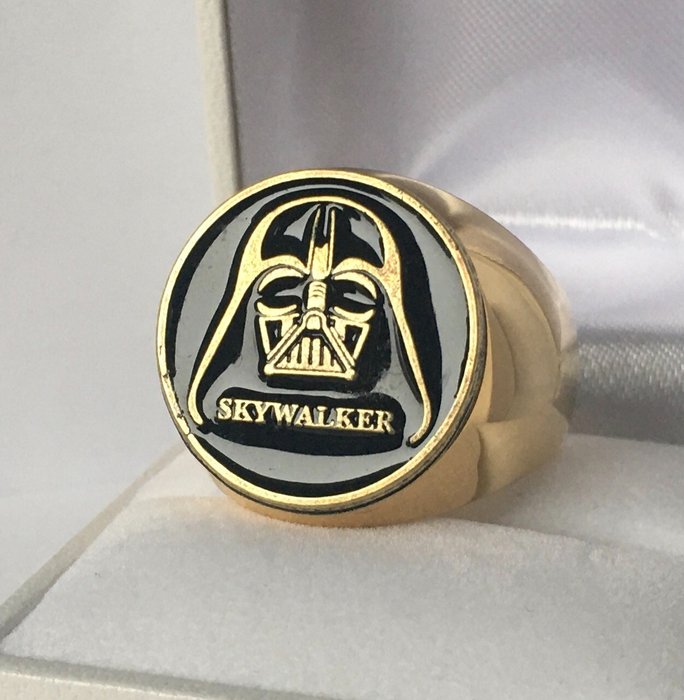 Star Wars - Skywalker Darth Vader Ring Surgical Steel + 24kt Gold plated