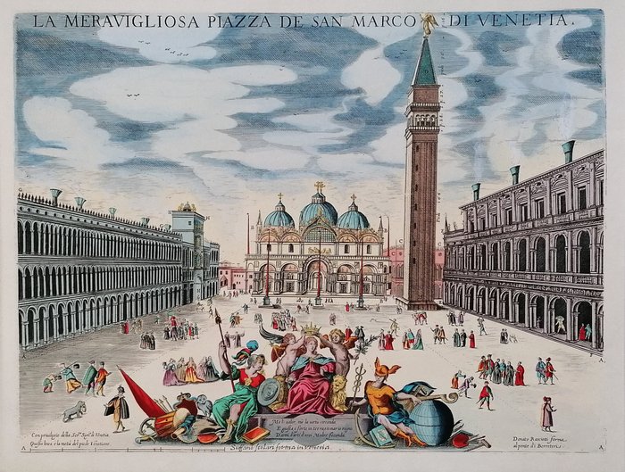 Stefano Scolari (c.1612-1691), fter - La meravigliosa piazza de San Marco di Venetia