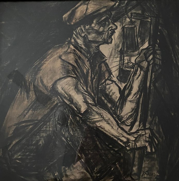 Jan Toorop (1858-1928) - De Mijnwerker
