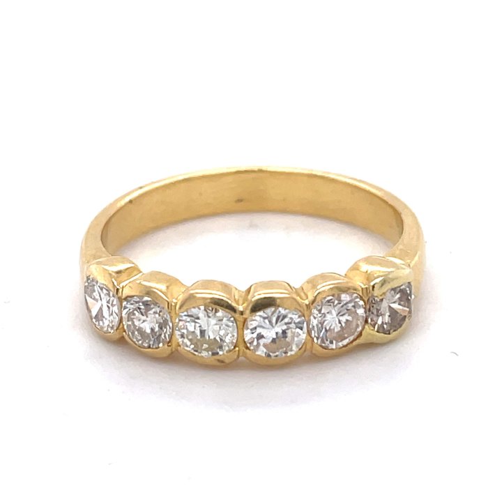 Ring - 18 kt Gelbgold -  1.00 tw. Diamant 