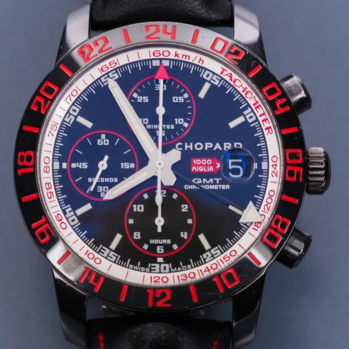 Chopard - Mille Miglia Speed Black 2 Chronograph GMT Ceramic Limited Edition - 168992-3004 - 男士 - 2011至今