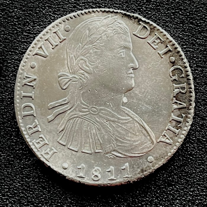 España. Fernando VII (1813-1833). 8 Reales - 1811 HJ - México - (R297)