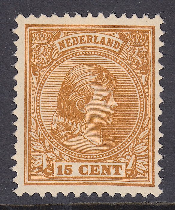 Países Bajos 1899 - Reina Guillermina, con error en la placa. - NVPH 39